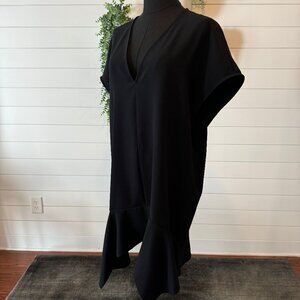 IRO Gameen Dress in Black with deep V neck 38